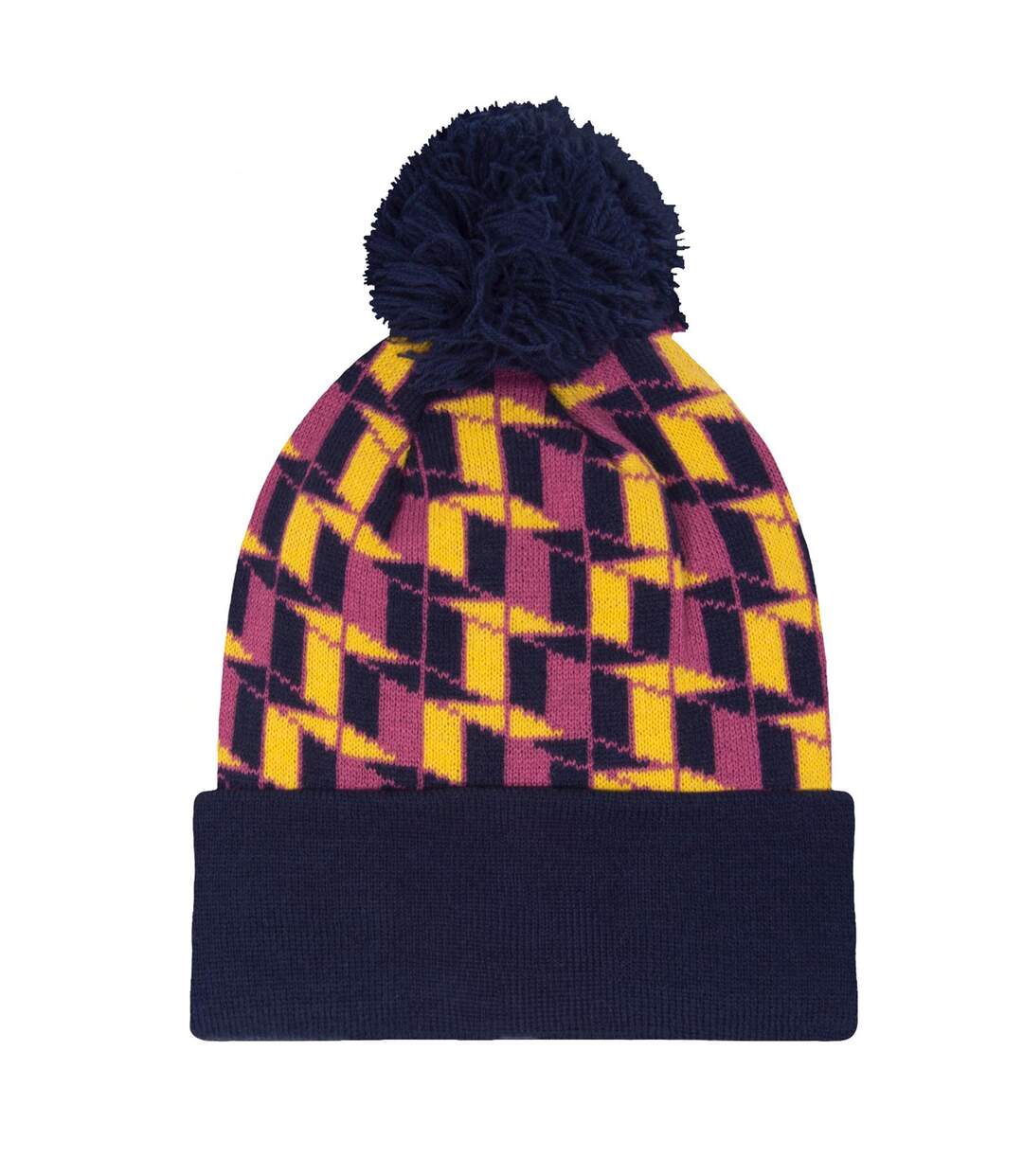 Scotland 1988 Retro Bobble Beanie Blue Yellow Fan Originals-2