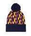 Scotland 1988 Retro Bobble Beanie Blue Yellow Fan Originals-2