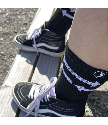 2 Pairs Mens Arrow Patterned Fashion Crew Socks