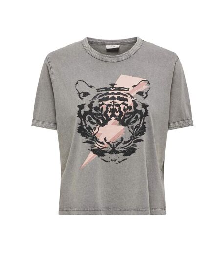 T-shirt gris femme jdy elina - s