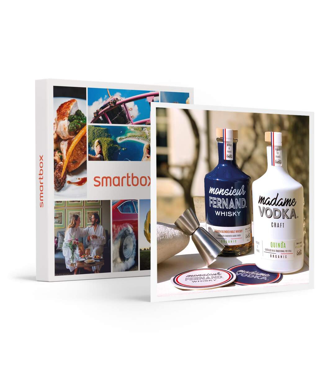 Coffret spiritueux & cocktail avec vodka et whisky à domicile - SMARTBOX - Coffret Cadeau Gastronomie-1