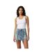Mini Jupe Motif/style Cargo Femme Vieux Bleu Off-White-4