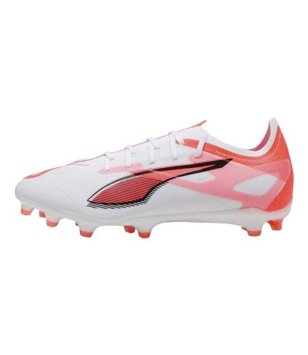 Mens Ultra 5 Match Firm Ground Football Boots White Red Puma