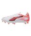 Mens Ultra 5 Match Firm Ground Football Boots White Red Puma-3
