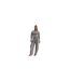 Womens/ladies Relaxed Fit Puff Sleeve Cardigan Grey Mars The Label-1