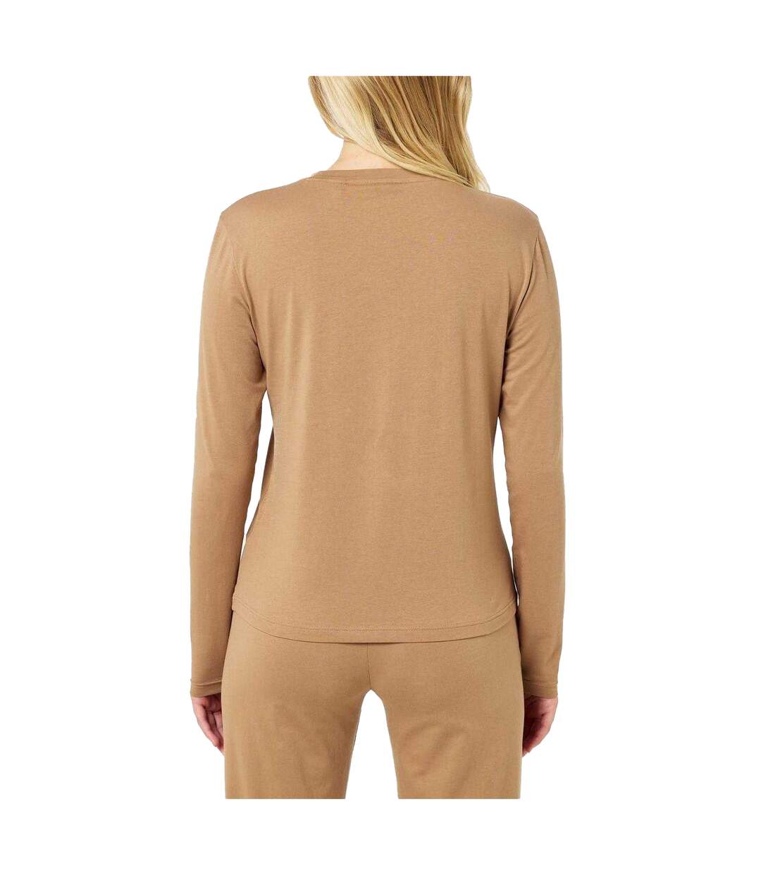 Ensemble De Pyjama Long Femme Beige Boss-4