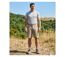 CHALLENGER INDIANA1 : Bermuda homme en coton stretch beige robuste et extensible-5