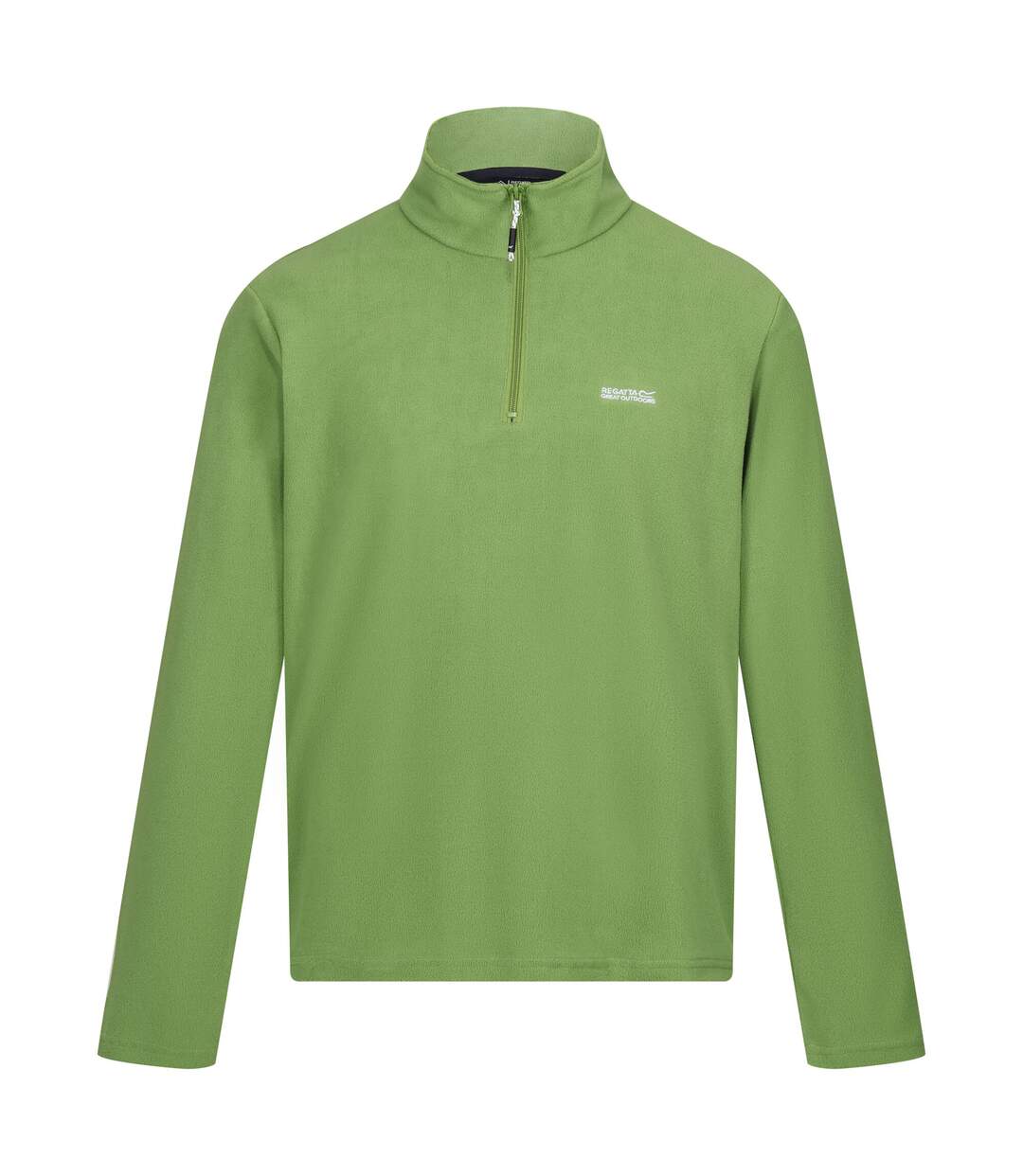 Great outdoors mens thompson half zip fleece top piquant green Regatta