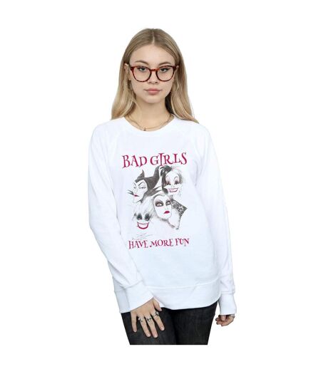 Disney - Sweat BAD GIRLS HAVE MORE FUN - Femme (Blanc) - UTBI1150