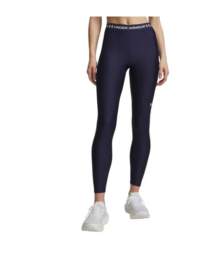 Legging Heatgear Femme Bleu Marine Blanc Under Armour