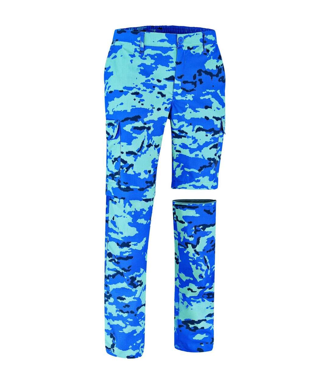 Pantalon trekking camouflage - Homme - BIRDMAN - bleu camo