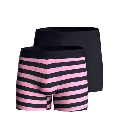 EDEN PARK Lot de 2 Boxers Homme Coton ISLANDX2 Rose Marine