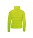 SOLS Womens/Ladies Ride Padded Water Repellent Jacket (Neon Green)