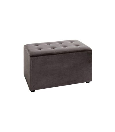 Coffret de Rangement Velours Idaya 65cm Anthracite