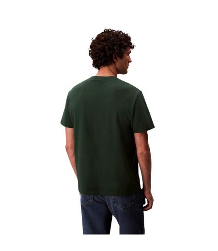 T-shirt Motif/style Monogramme Homme Vert Calvin Klein