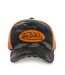 Casquette Von Dutch baseball Camouflage filet Orange