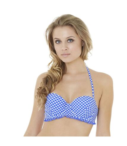 Haut de maillot balconnet bleu roi Saint-Trop