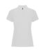 Womens/ladies pegaso premium short-sleeved polo shirt white Roly-1