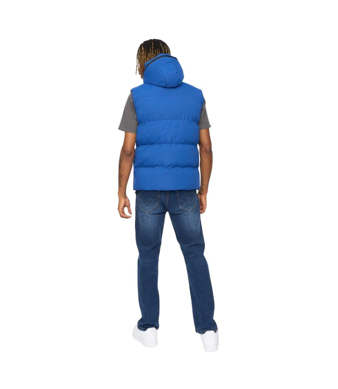 Doudoune Sans Manches Motif/style Matelassé Nahjo Homme Bleu Kings Will Dream-3