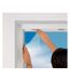 Moustiquaire fenêtre blanc 28g/m² bande auto-agrippante 9,5 mm (Lot de 2)