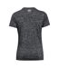 Womens/ladies Twist Short-sleeved T-shirt Black Twist Under Armour-3