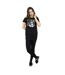 Disney Womens/Ladies Mickey Mouse NY Kicking Cotton Boyfriend T-Shirt (Noir) - UTBI35948-4