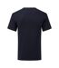 T-shirt Iconic Adulte Bleu Marine Sombre Fruit Of The Loom-2