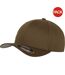 Lot de 2  casquettes de baseball homme olive Yupoong-1