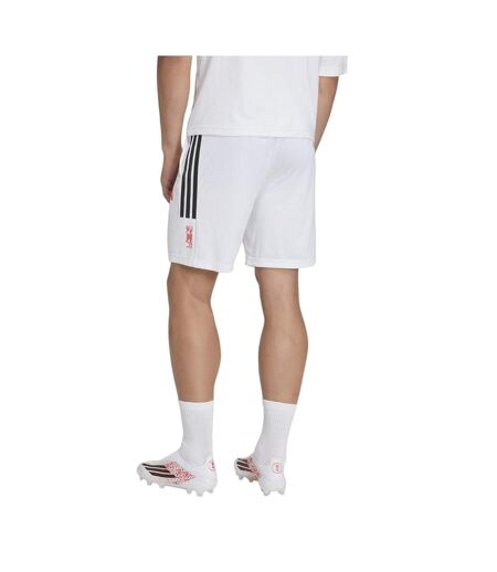 Short Entraînement Motif/style 3 Rayures Lamine Yamal Homme Blanc Adidas