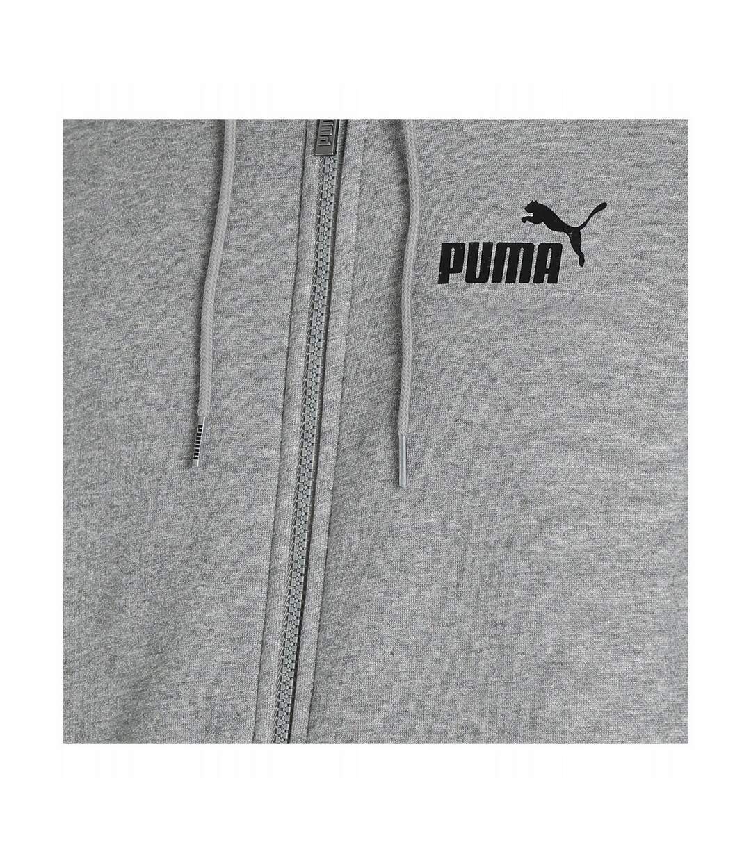 Veste À Capuche Soirée Style Gros Logo Essential Homme Gris Puma-4