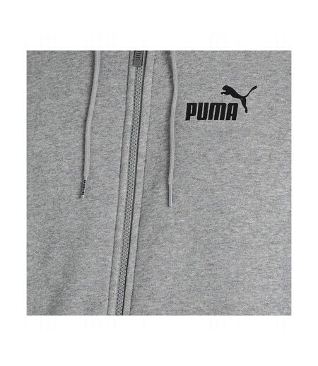 Veste À Capuche Soirée Style Gros Logo Essential Homme Gris Puma