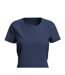 T-shirt Lux Femme Bleu Marine Stedman-2
