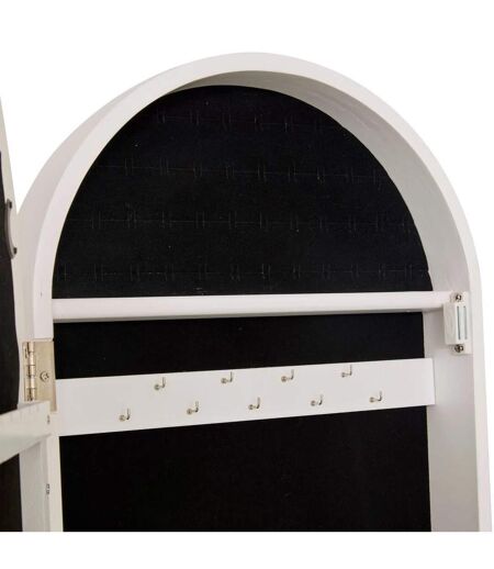Armoire à Bijoux Avec Miroir Emily 158cm Blanc