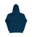 Sweatshirt Uni À Capuche Femme Bleu Marine SG-2