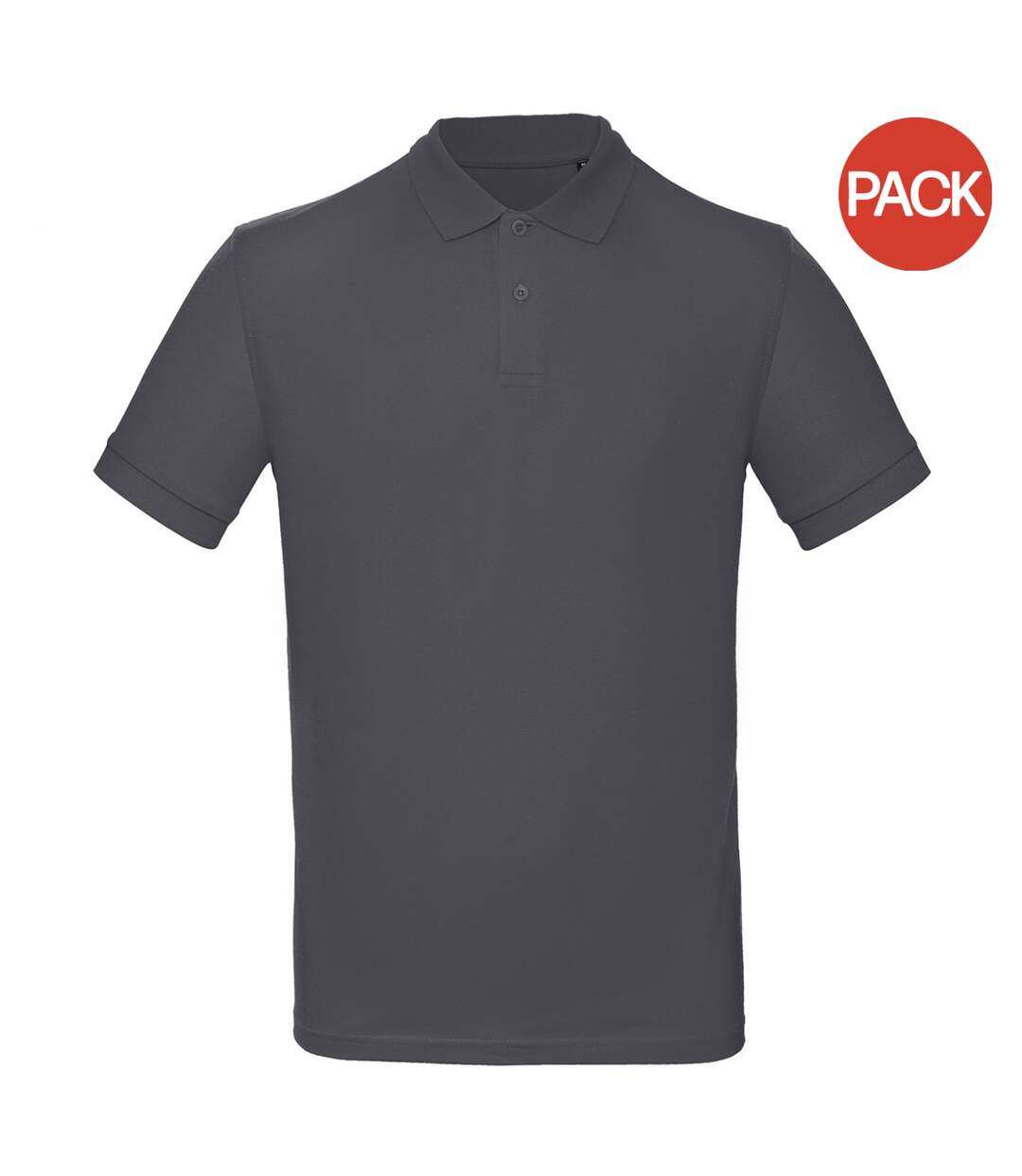 Polos homme gris foncé B&C-1