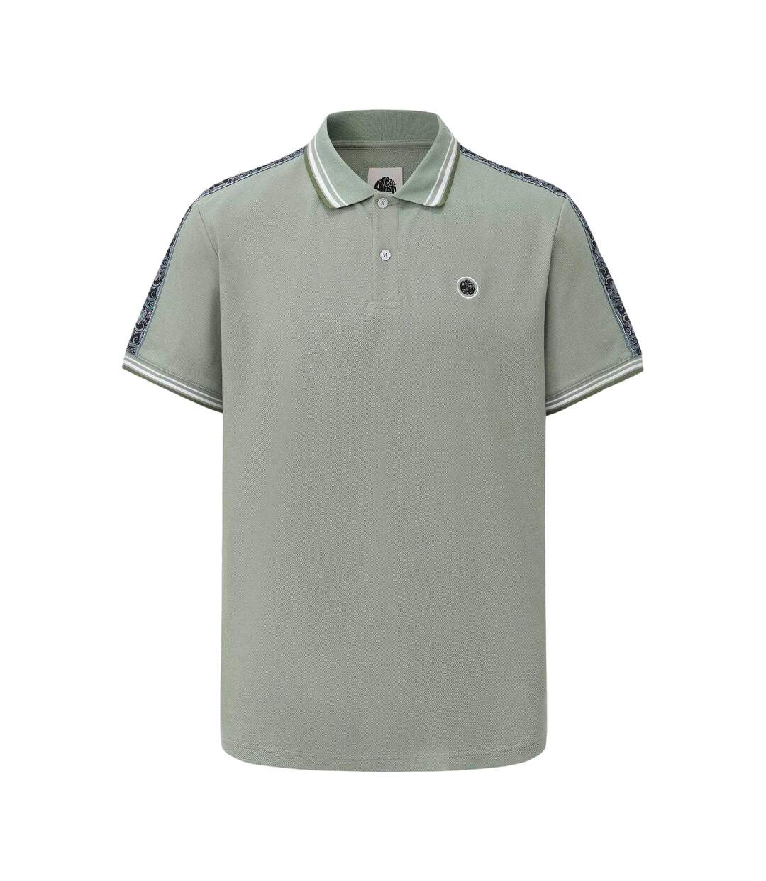Polo Motif/style Logo Homme Vert Clair Pretty Green-1