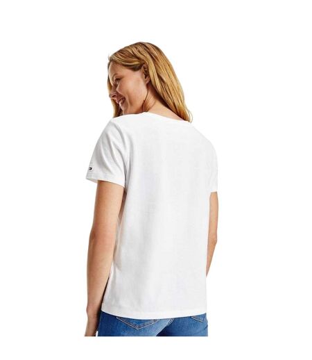 T-shirt Motif/style Logo Essential Femme Blanc Tommy Hilfiger