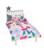 World Tour Reversible Duvet Set Pink Multicoloured Trolls 2-4