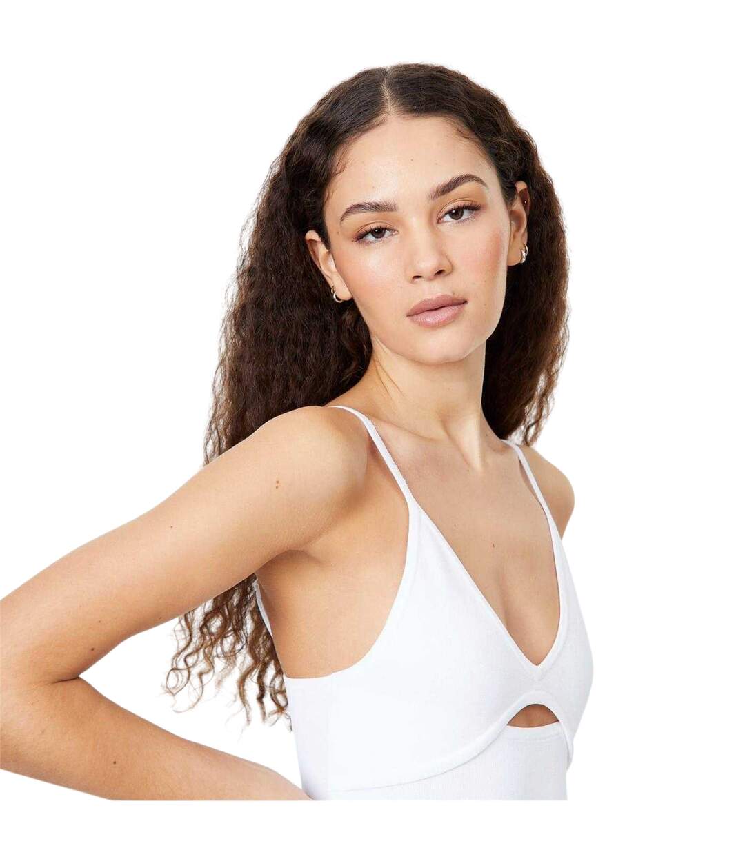 Robe Mi-longue Bretelles Fines Femme Vieux Blanc Jack Wills-3