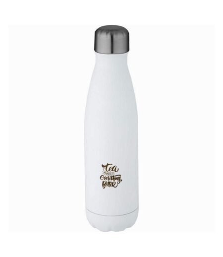 Cove Recycled Stainless Steel 16.9floz Insulated Water Bottle (White) (One Size) - UTPF4295