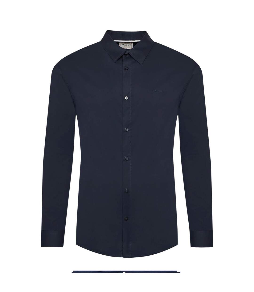 Chemise Motif/style Uni Homme Bleu Marine Guess-1