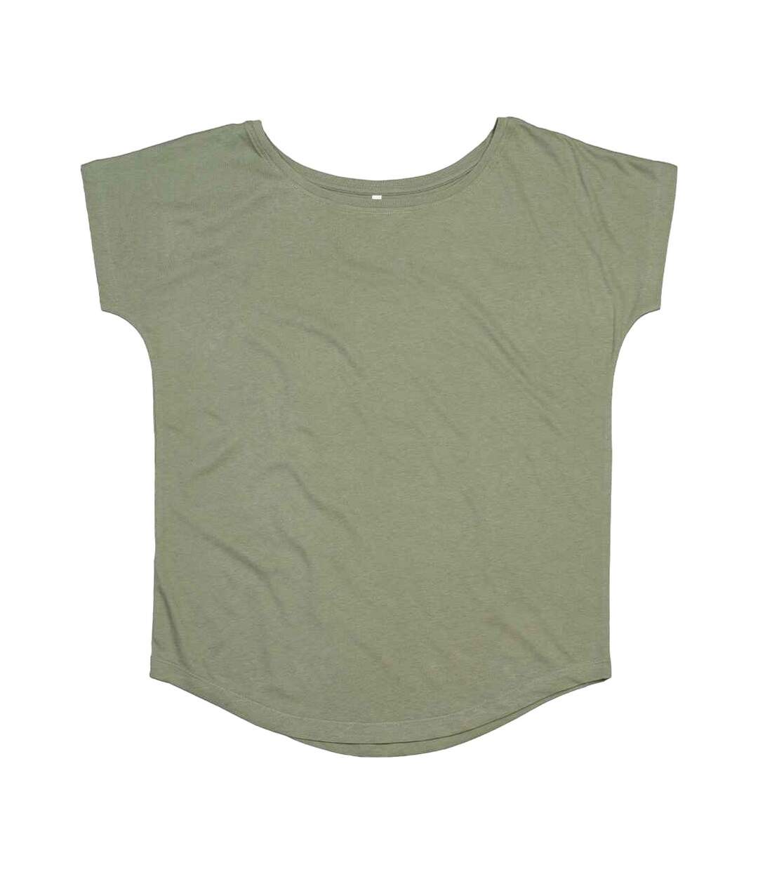 Womens/ladies loose fit t-shirt soft olive Mantis