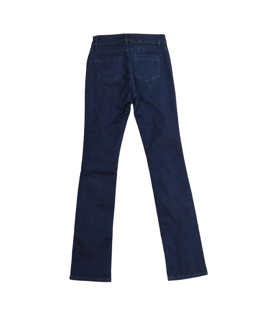 Long denim pants with straight cut hems AJEA13-A350 woman-3