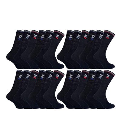 24 Pairs Multipack Mens Classic Sport Breathable Socks