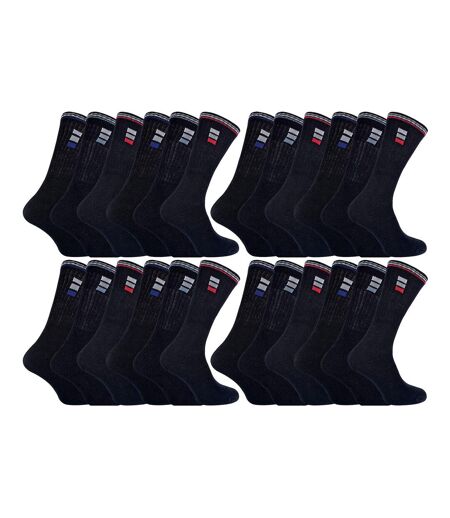 24 Pairs Multipack Mens Classic Sport Breathable Socks