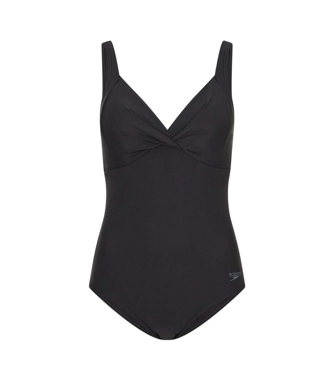 Maillot De Bain 1 Pièce Uni Style Natation Femme Noir Speedo-1
