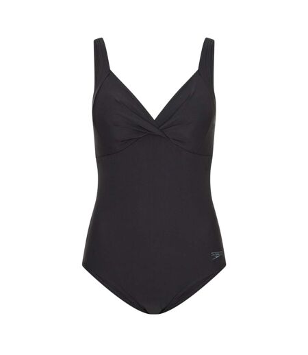Maillot De Bain 1 Pièce Uni Style Natation Femme Noir Speedo