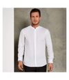 Kustom Kit Mens Mandarin Collar Fitted Long Sleeve Corporate Shirt (White) - UTRW4510