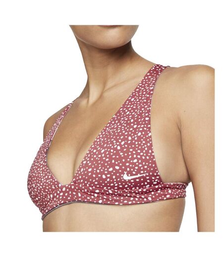 Haut de maillot de bain Rouge Femme Nike Reversible Bralette - L