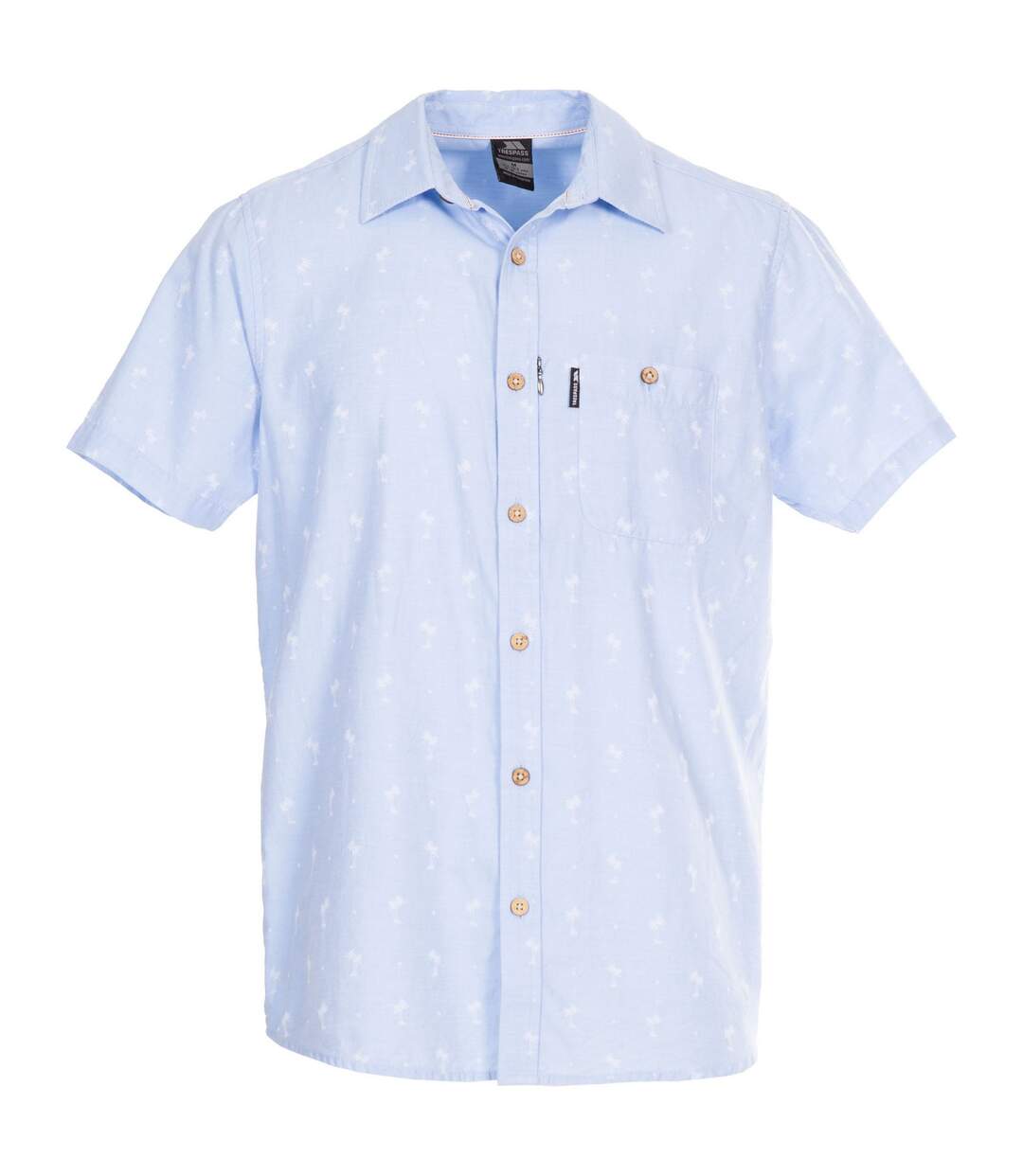 Chemise Slapton Palm Homme Bleu Pâle Trespass-1